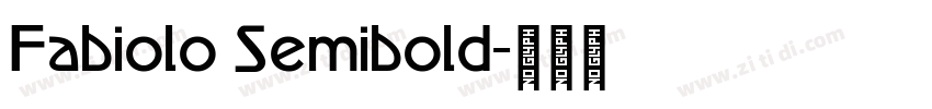 Fabiolo Semibold字体转换